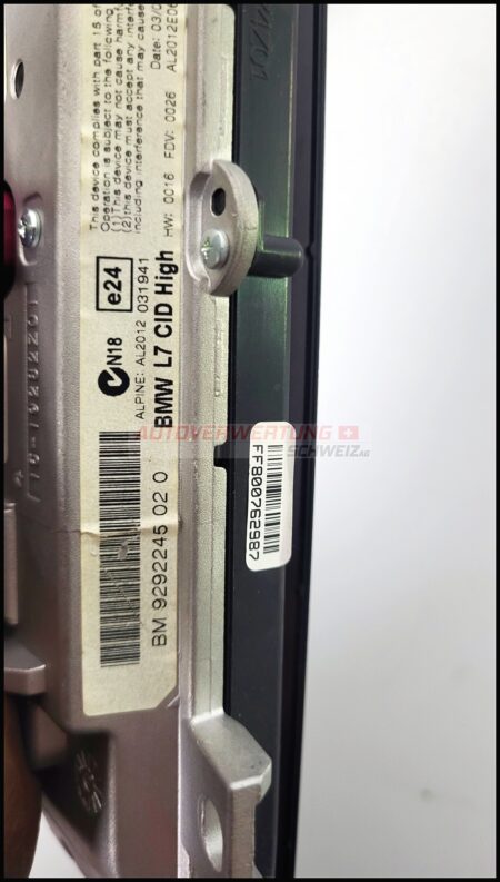 9292245020 Display BMW M235i – Bild 3