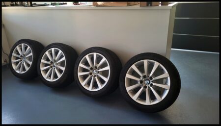 6790173 BMW ORIGINAL FELGEN F10 F11 MIT WINTERPNEU 2 3519